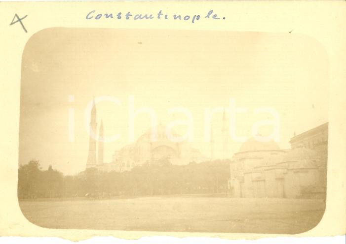 Fotografia d epoca originale 1920 ISTANBUL TURCHIA Basilica SANTA SOFIA Costantinopoli Foto vintage 9x6 1