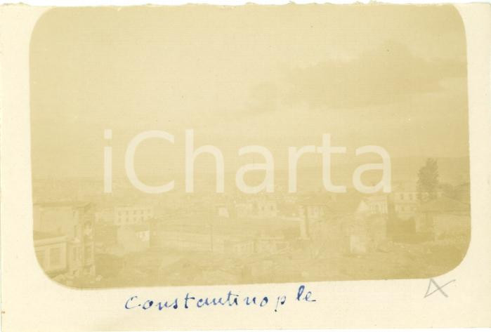 Fotografia d epoca originale 1920 ISTANBUL TURCHIA Quartieri STAMBOUL PERA divisi da CORNO D ORO Vintage 1