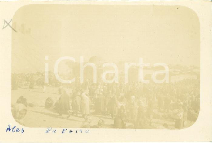 Fotografia d epoca originale 1920 ALEPPO SIRIA Mercato alla cittadella Foto vintage ORIENTE 9 x 6 cm 1