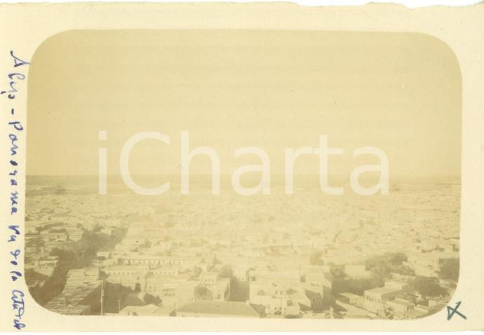 Fotografia d epoca originale 1920 ALEPPO SIRIA Panorama da cittadella Foto vintage ORIENTE 6 x 9 cm 1