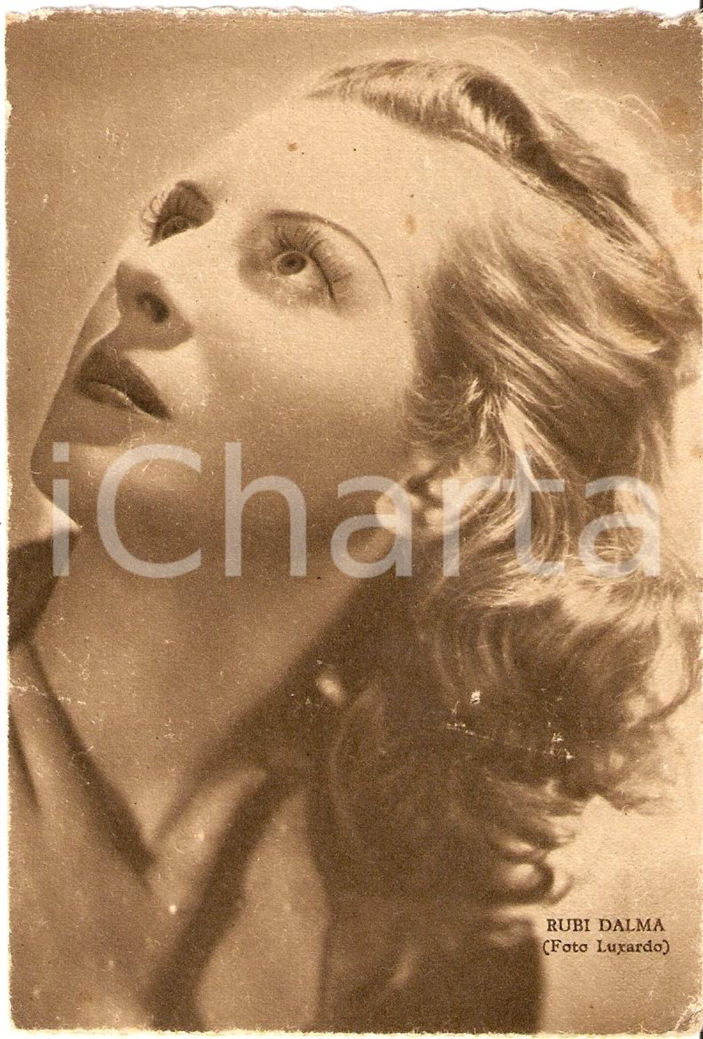 Cartolina originale da collezione 1939 RUBI DALMA Fotografia seriale RIZZOLI Foto Luxardo FG NV DANNEGGIATA 1