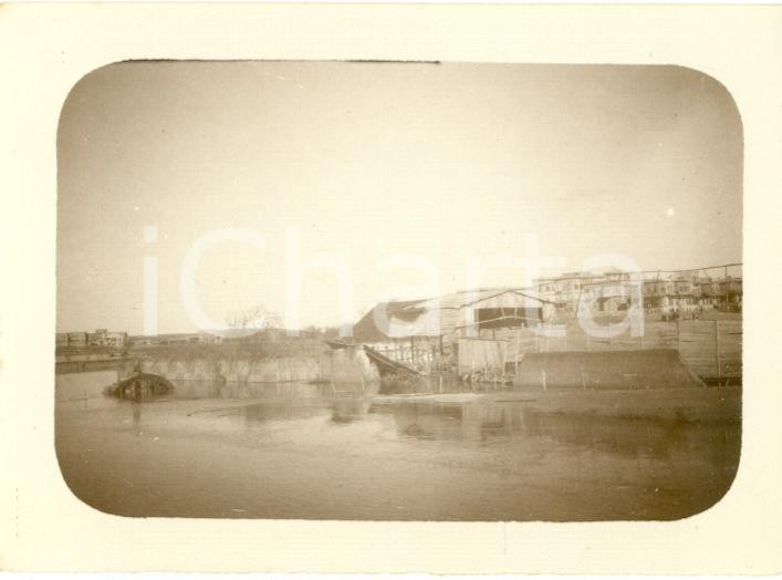 Fotografia d epoca originale 1920 ALEPPO SIRIA Inondazione fiume QUEIQ Foto ORIENTE 9 x 6 cm 1