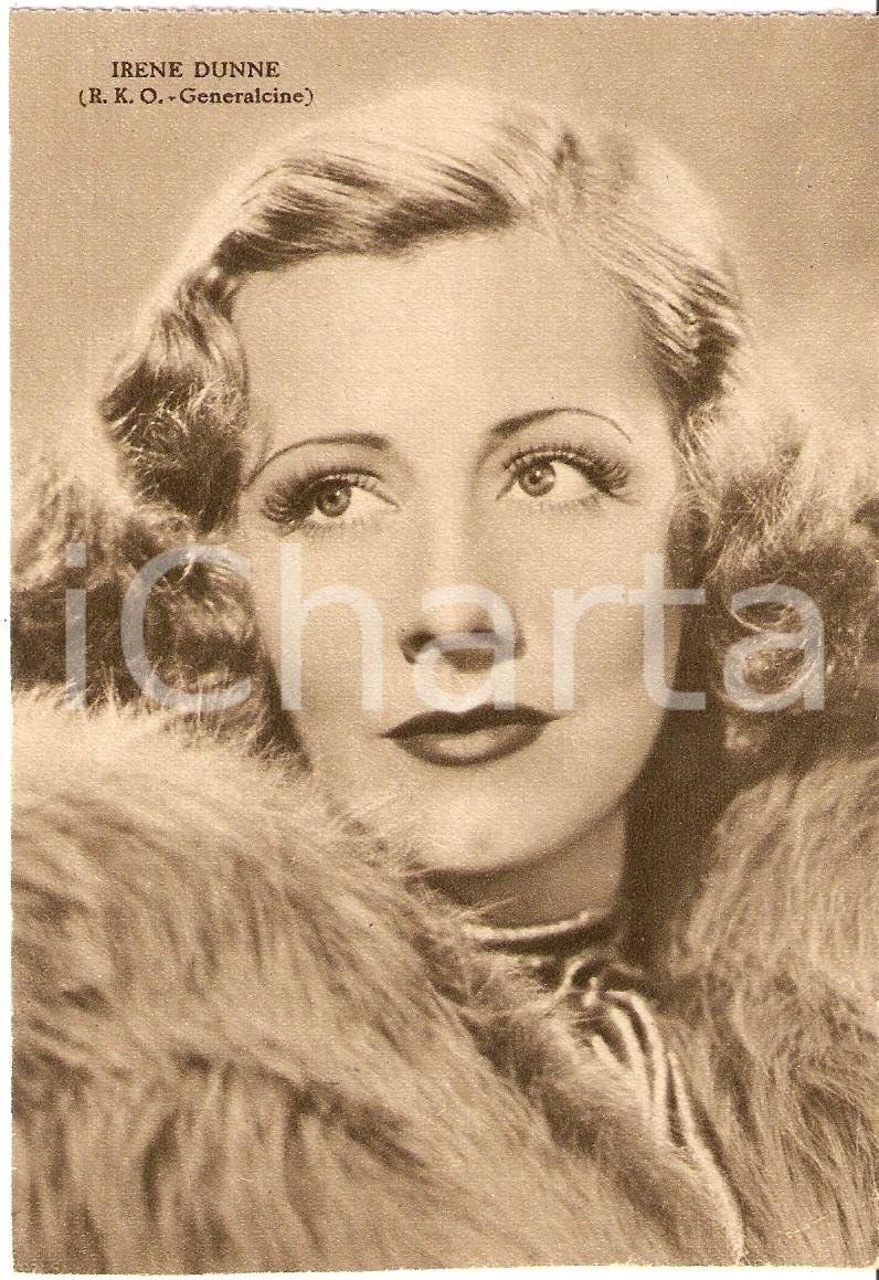 Cartolina originale da collezione 1939 IRENE DUNNE Fotografia seriale RIZZOLI RKO Generalcine FG NV 1