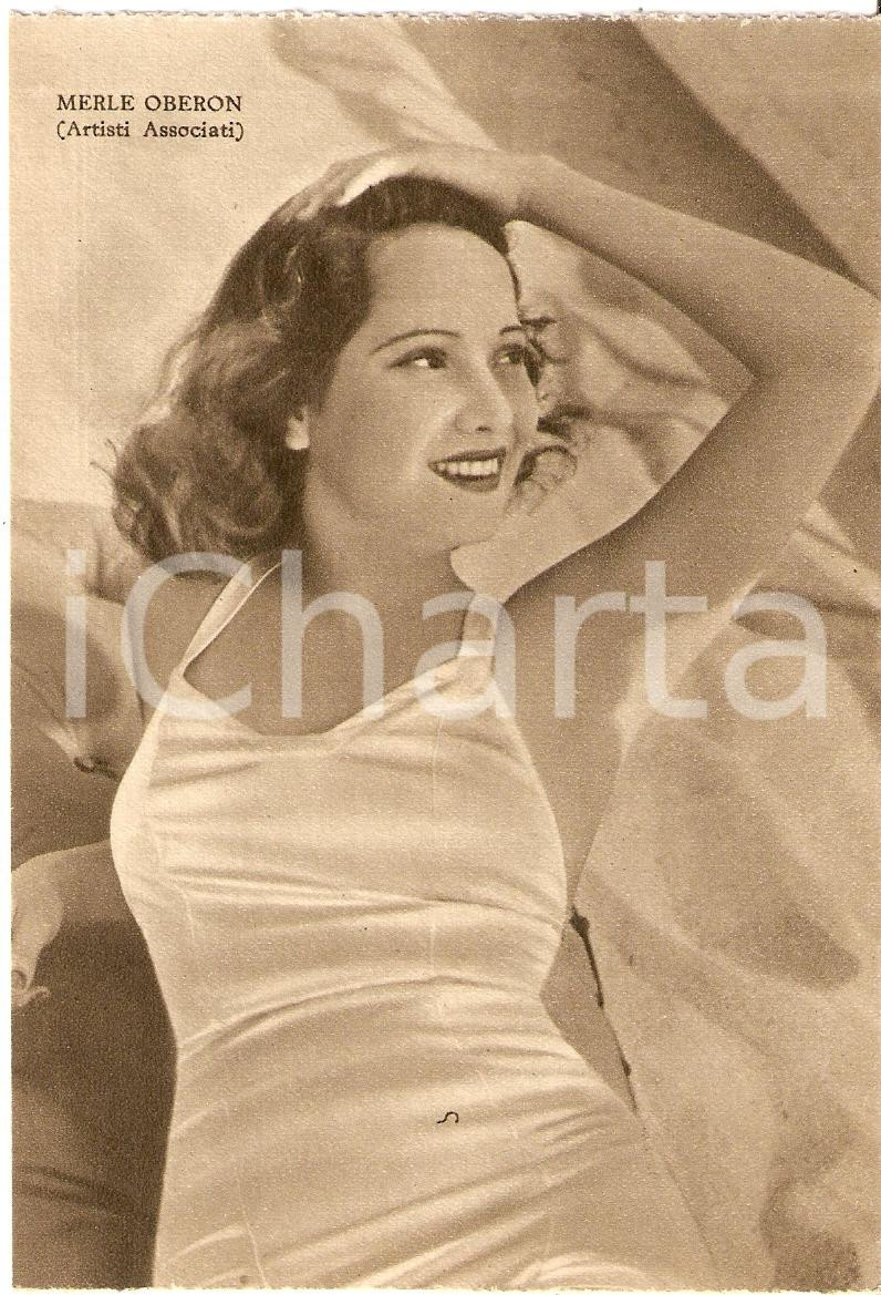 Cartolina originale da collezione 1939 MERLE OBERON Fotografia seriale RIZZOLI Artisti Associati FG NV 1