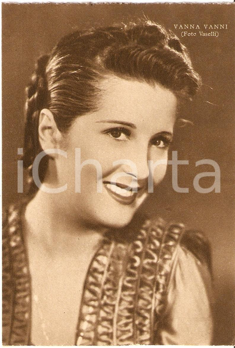 Cartolina originale da collezione 1939 VANNA VANNI Fotografia seriale RIZZOLI Foto Vaselli FG NV 1