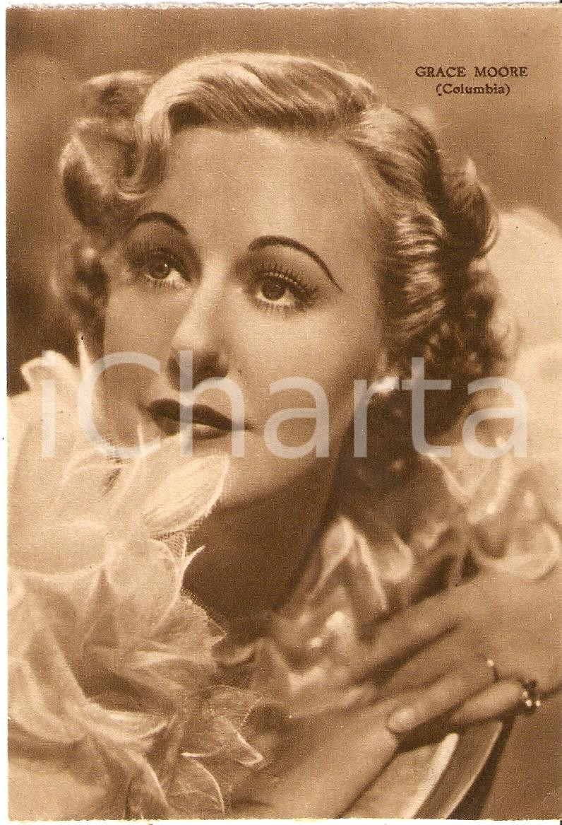Cartolina originale da collezione 1939 GRACE MOORE Fotografia seriale RIZZOLI Columbia FG NV 1