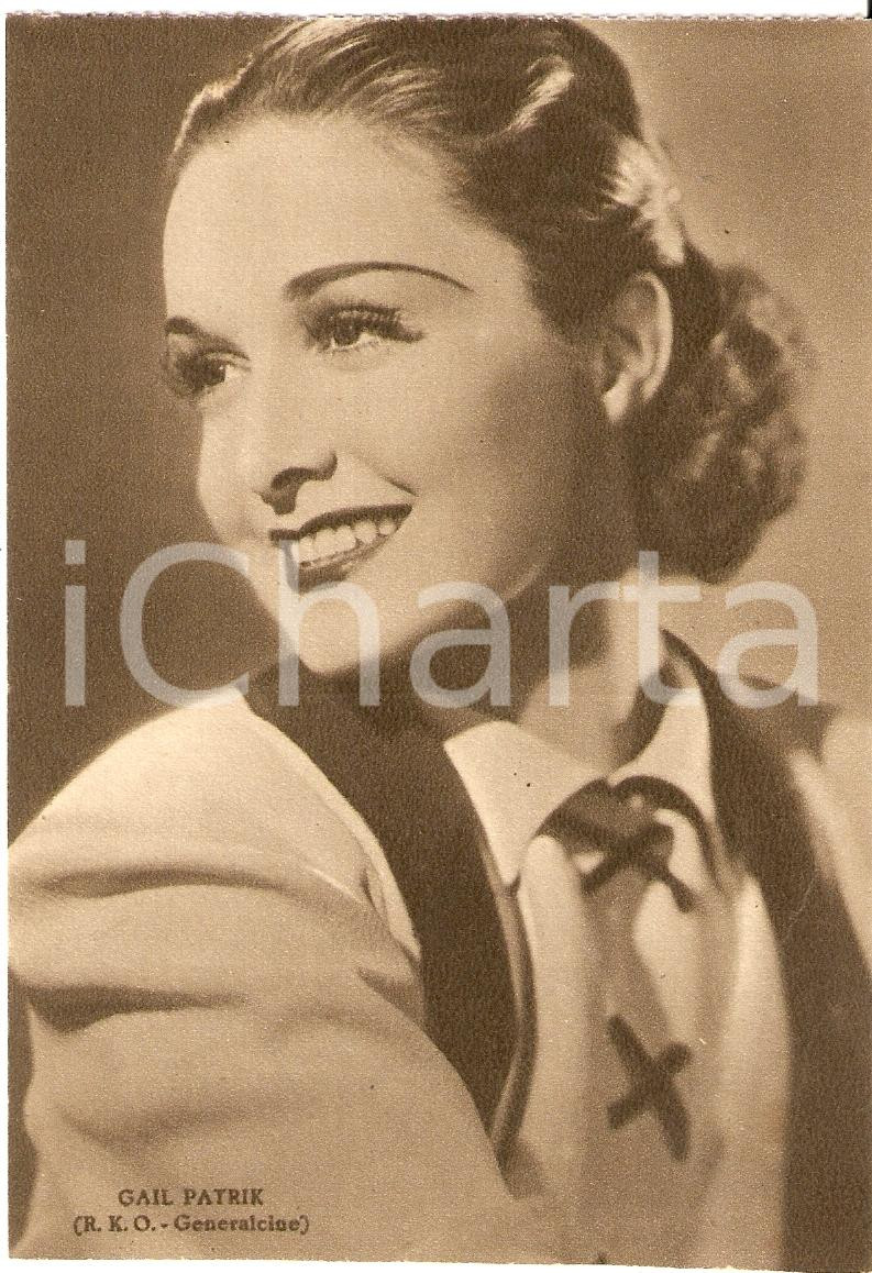 Cartolina originale da collezione 1939 GAIL PATRIK  Fotografia seriale RIZZOLI RKO Generalcine FG NV 1