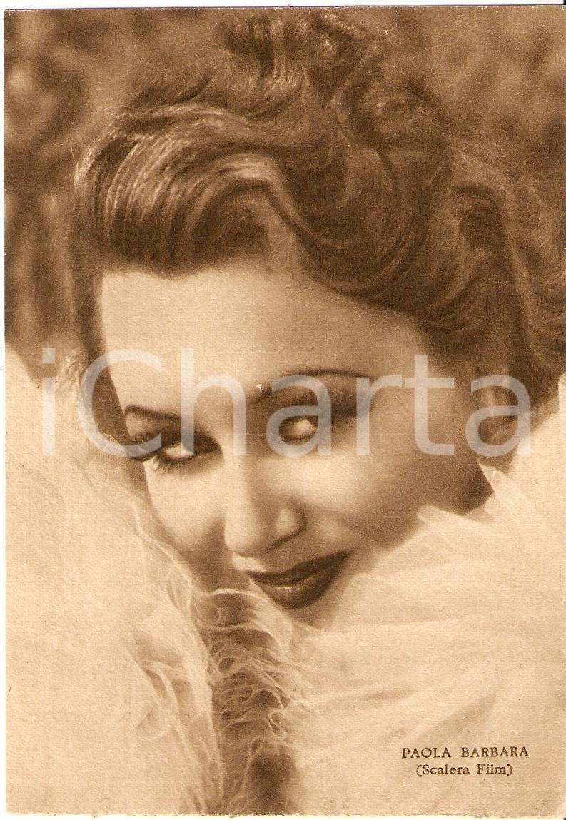 Cartolina originale da collezione 1939 PAOLA BARBARA Fotografia seriale RIZZOLI Scalera Film FG NV 1