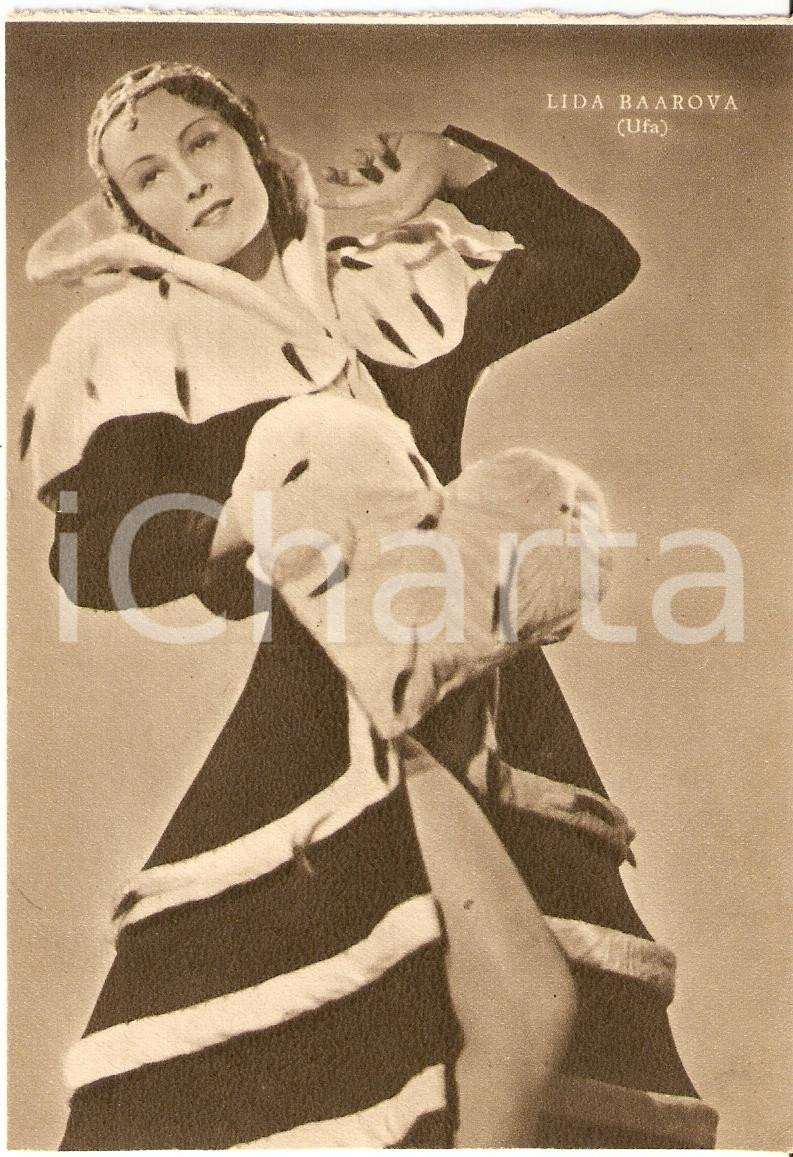 Cartolina originale da collezione 1939 LIDA BAAROVA Fotografia seriale RIZZOLI Ufa FG NV 1