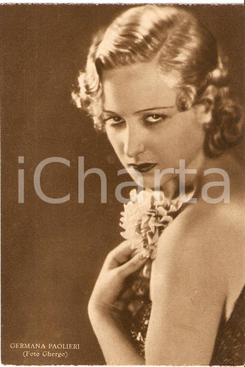 Cartolina originale da collezione 1939 GERMANA PAOLIERI  Fotografia seriale RIZZOLI Foto Ghergo FG NV 1
