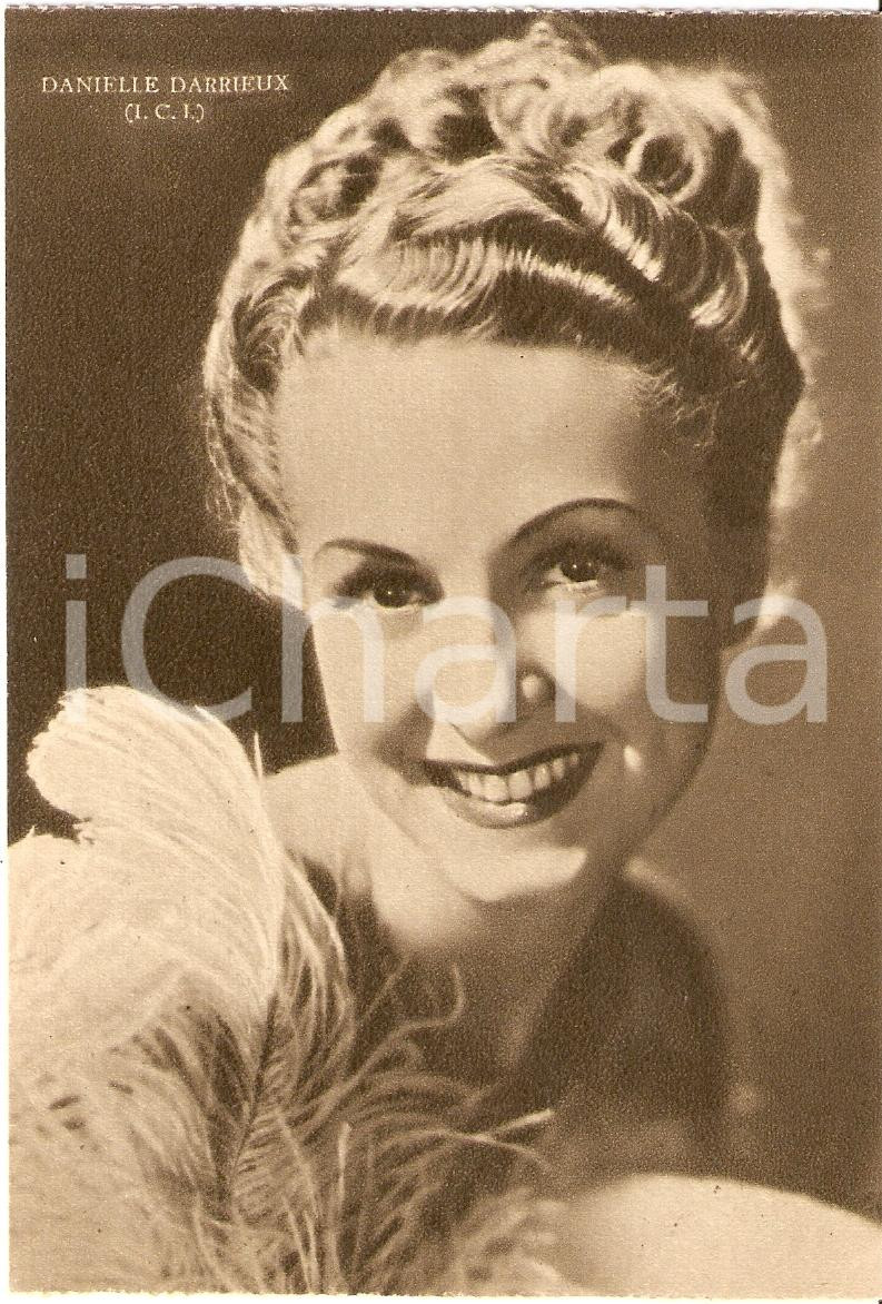 Cartolina originale da collezione 1939 DANIELLE DARRIEUX  Fotografia seriale RIZZOLI I.C.I. FG NV 1
