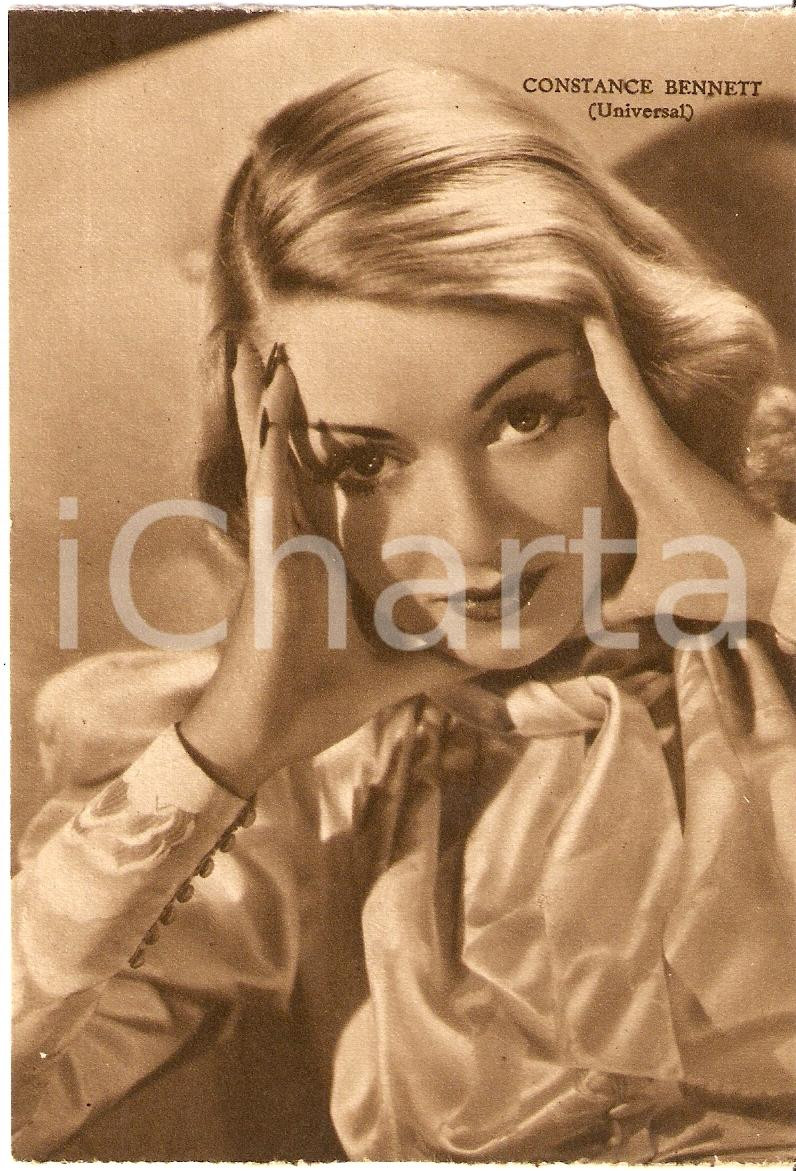 Cartolina originale da collezione 1939 CONSTANCE BENNET Fotografia seriale RIZZOLI Universal FG NV 1