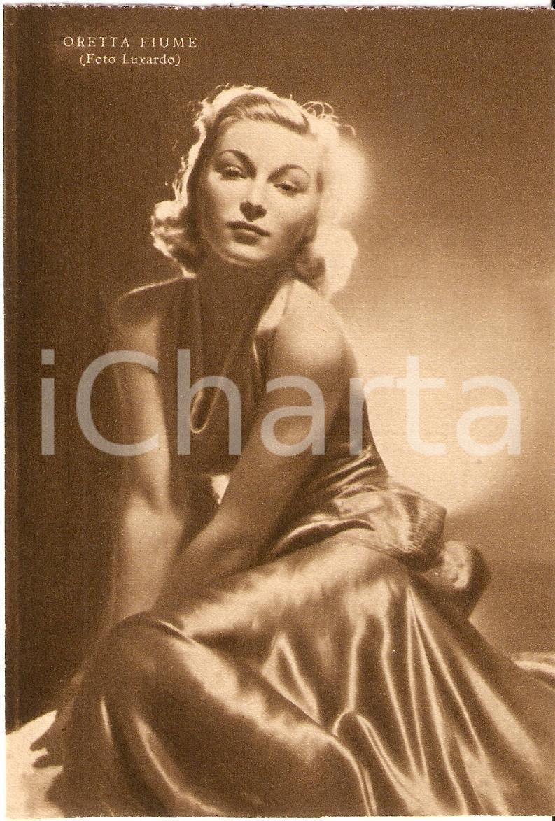 Cartolina originale da collezione 1939 ORETTA FIUME Fotografia seriale RIZZOLI Foto Luxardo FG NV 1