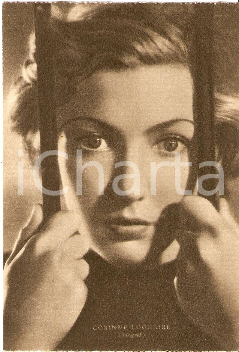 Cartolina originale da collezione 1939 CORINNE LUCHAIRE Fotografia seriale RIZZOLI FG NV 1