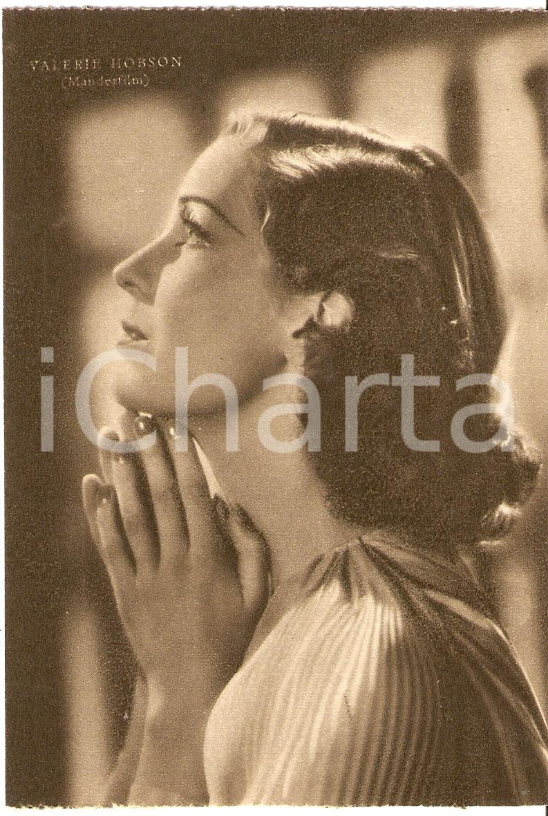 Cartolina originale da collezione 1939 VALERIE HOBSON Fotografia seriale RIZZOLI Manderfilm FG NV 1