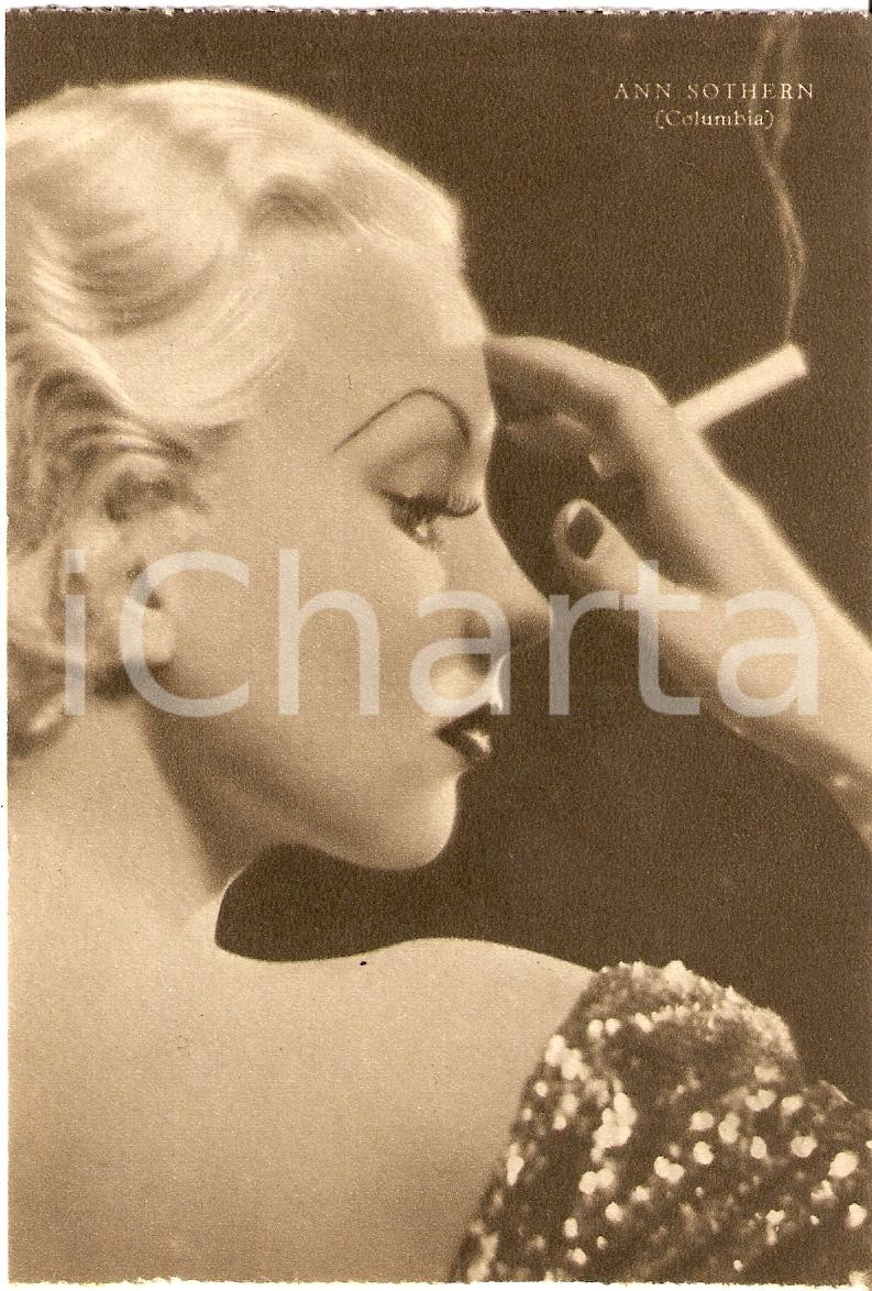 Cartolina originale da collezione 1939 ANN SOTHERN Fotografia seriale RIZZOLI Columbia FG NV 1