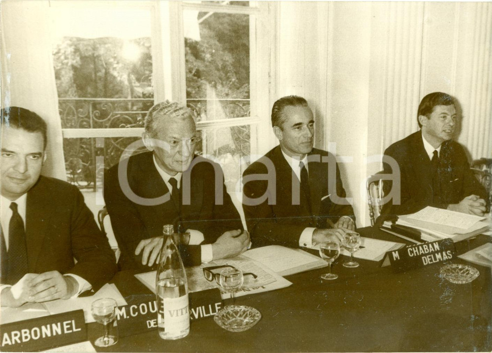 Fotografia d epoca originale 1969 PARIS Jacques CHABANDELMAS rÃ©union gÃ©nÃ©ral UDR Fotografia 1