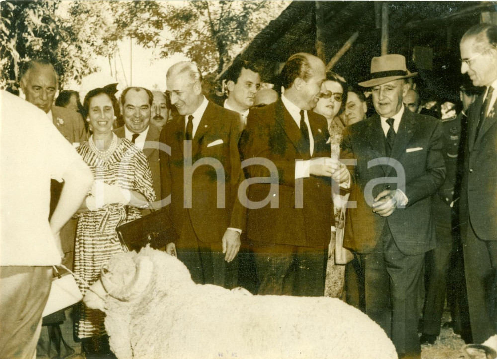 Fotografia d epoca originale 1962 MADRID Caudillo Francisco FRANCO inaugura Fiera DEL CAMPO Fotografia 1