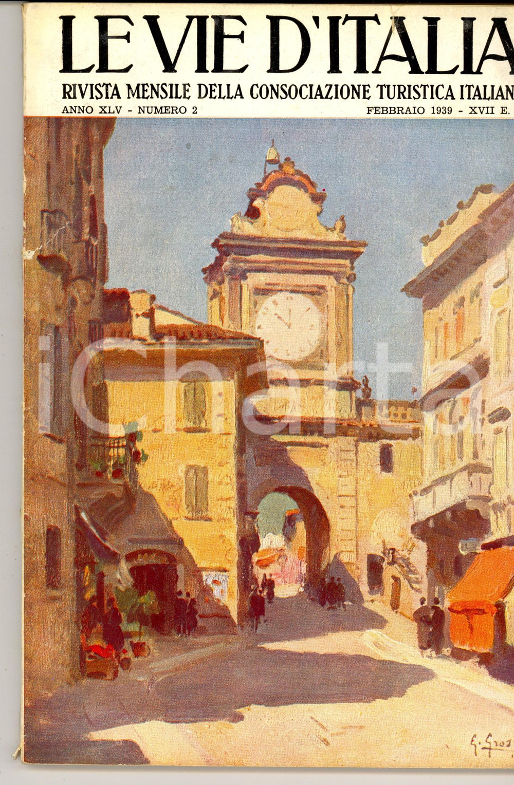 Giornale, rivista storica 1939 LE VIE D ITALIA Rivista TCI Accademia del Foro Mussolini Anno XLV n.Â°2 1