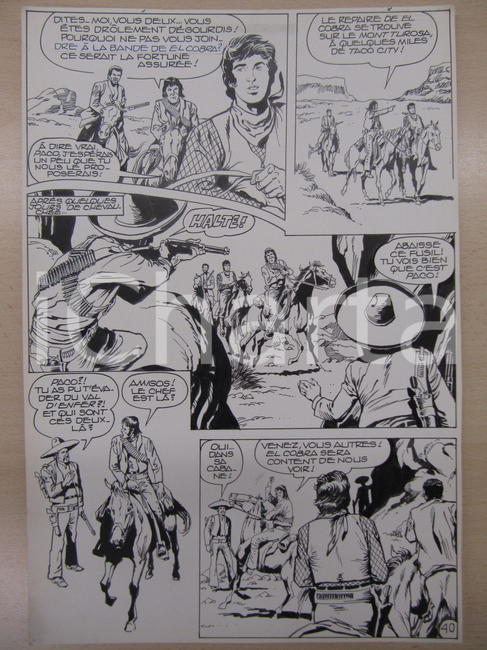 1990 BD WESTERN FRANCE BILLY BOYD N° 2 El Cobra! tav.40 Original BERNASCONI LUBE