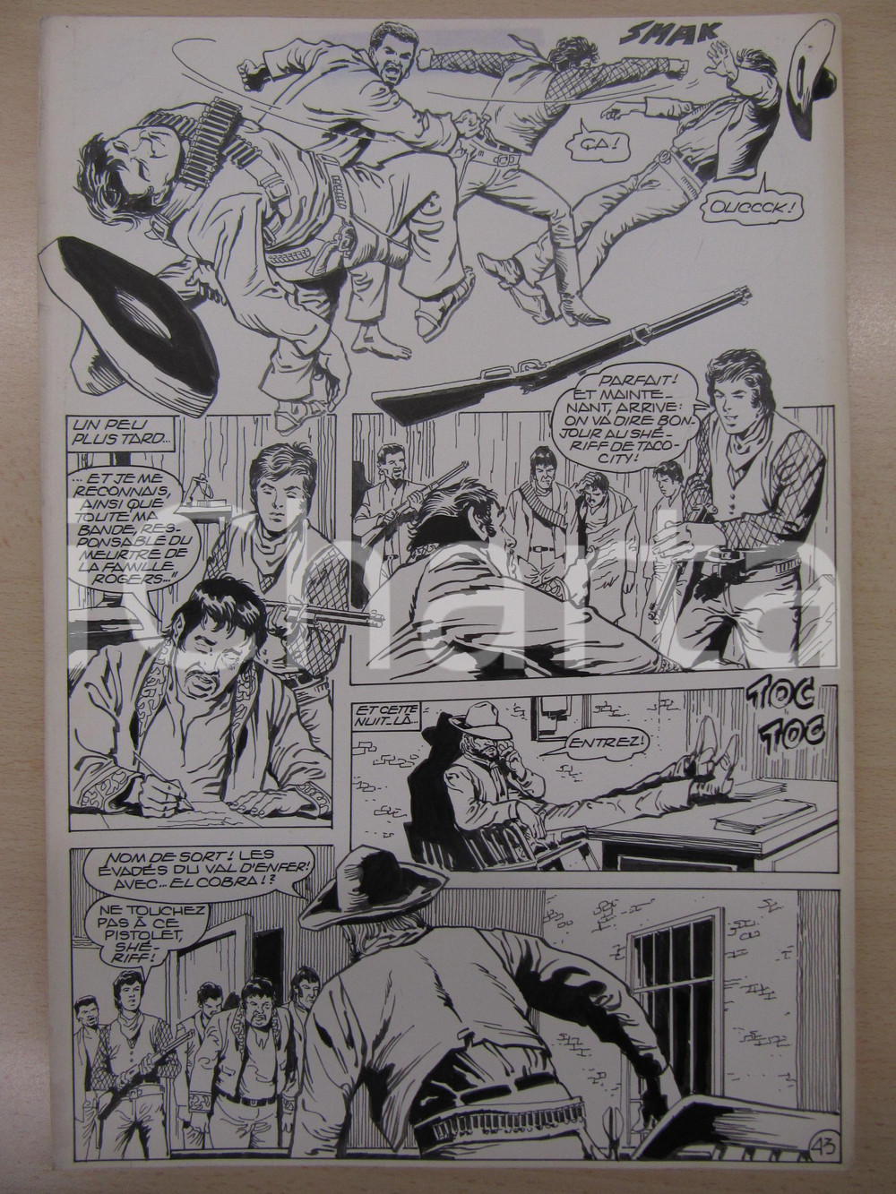 1990 BD WESTERN FRANCE BILLY BOYD N° 2 El Cobra! tav.43 Original BERNASCONI LUBE