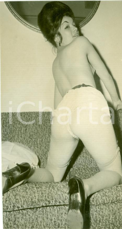 Fotografia d epoca originale 1955 ca EROTICA VINTAGE Naked woman s back high heels FOTOGRAFIA 1