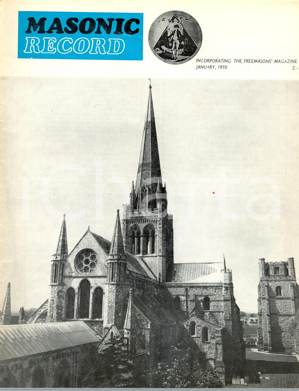 Giornale, rivista storica 1970 MASONIC RECORD Goethe Mozart e Tolstoj influenzati dalla Massoneria RIVISTA 1