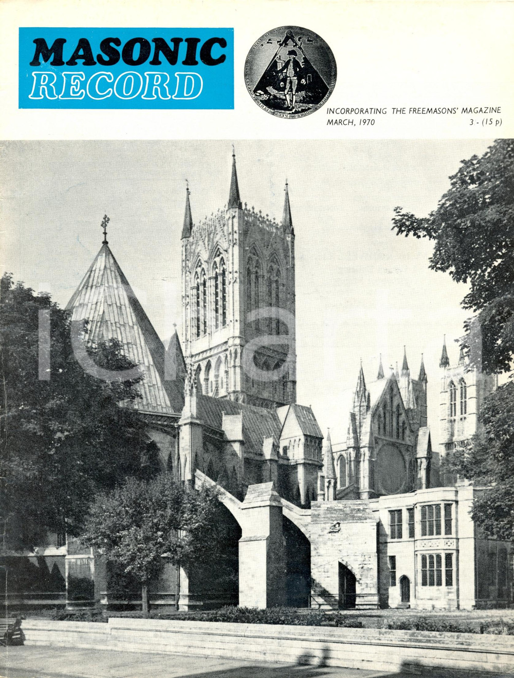 Giornale, rivista storica 1970 MASONIC RECORD Luce sul tempio di re Salomone  Logge massoniche Rivista 1