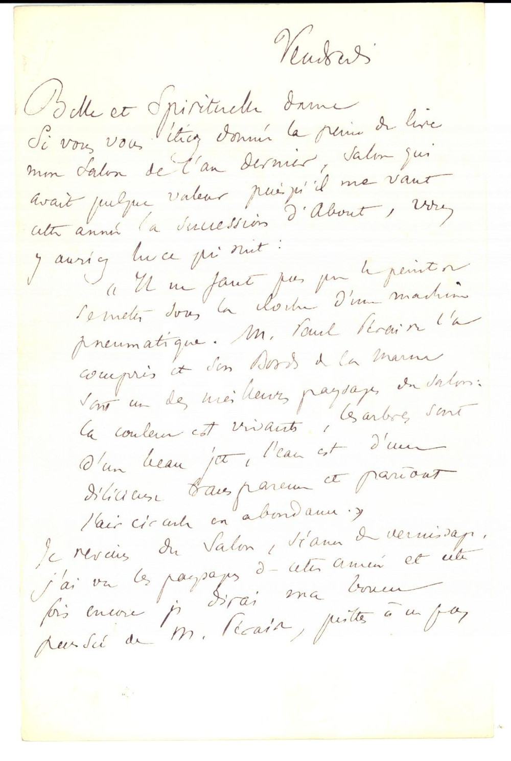 Autografo originale 1890 ca PARIS Joseph REINACH Ã©crit pour le SALON AUTOGRAPH 1