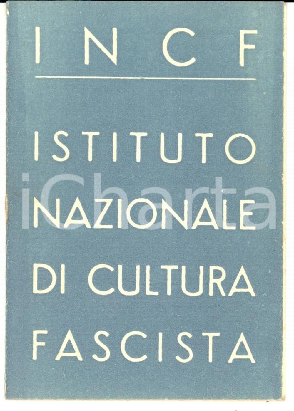 Oggetto da collezione cartaceo 1940 CREMONA Tessera Istituto nazionale di CULTURA FASCISTA Clelia Manzotti 1