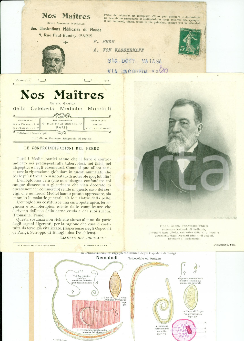 1912 NOS MAITRES Illustrations Médicales 17 Francisco FEDE August VON WASSERMANN