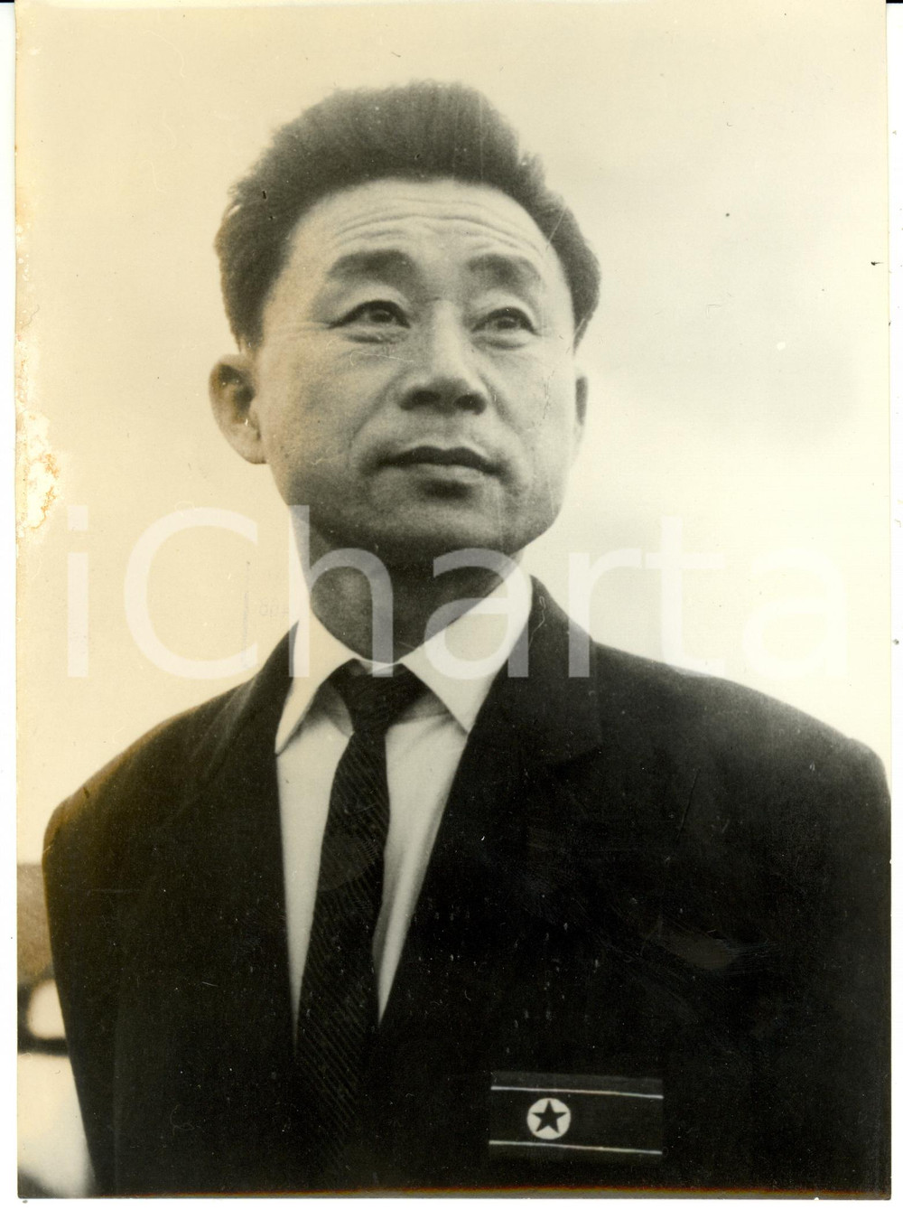 Fotografia d epoca originale 1968 COREA DEL NORD Nazionale calcio Ritratto Kim KWANG SUB dirigente FOTO 1 1