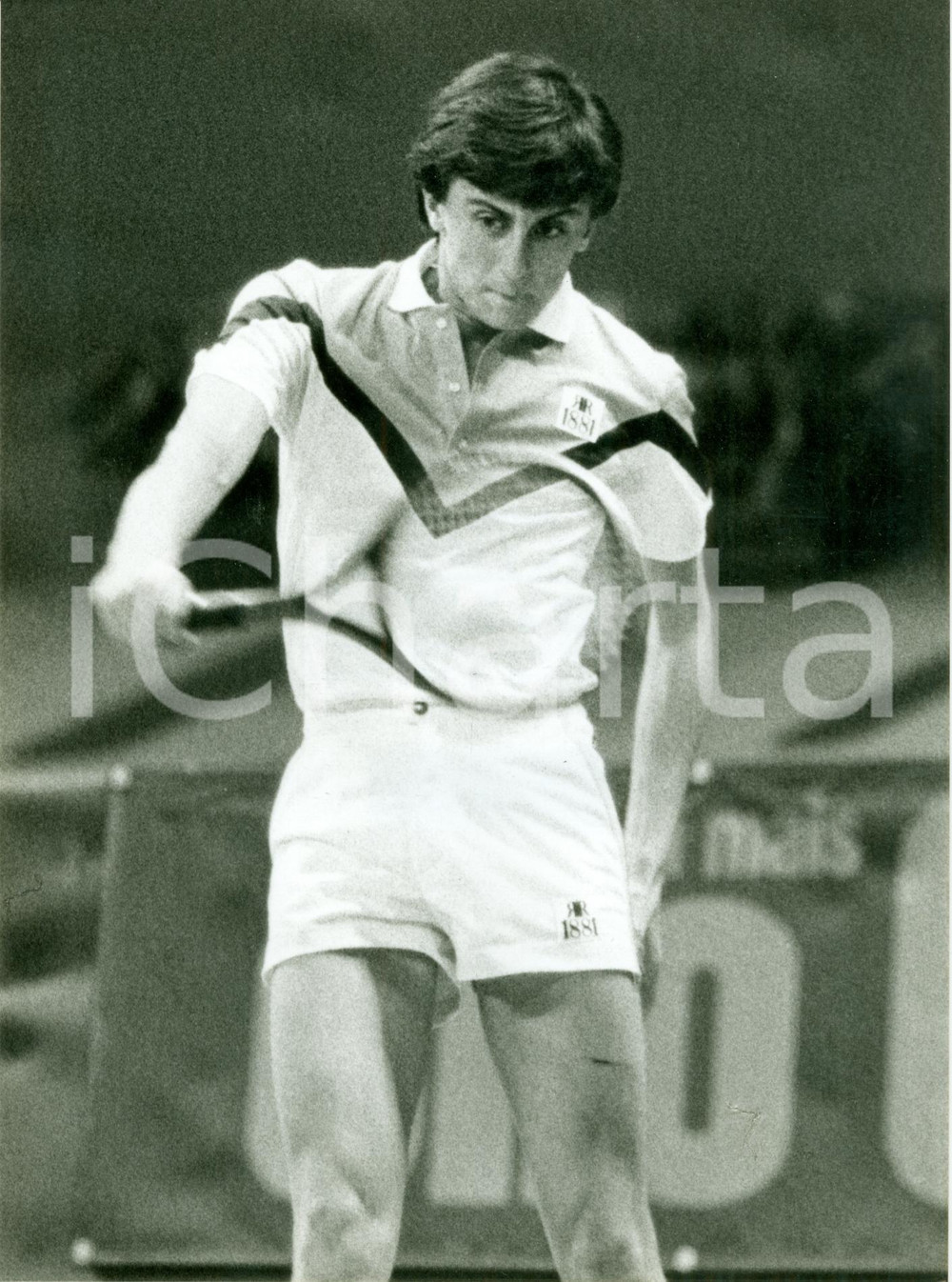 Fotografia d epoca originale 1983 MILANO Tennis Paolo CANE  al match del MILAN INDOOR Fotografia 1