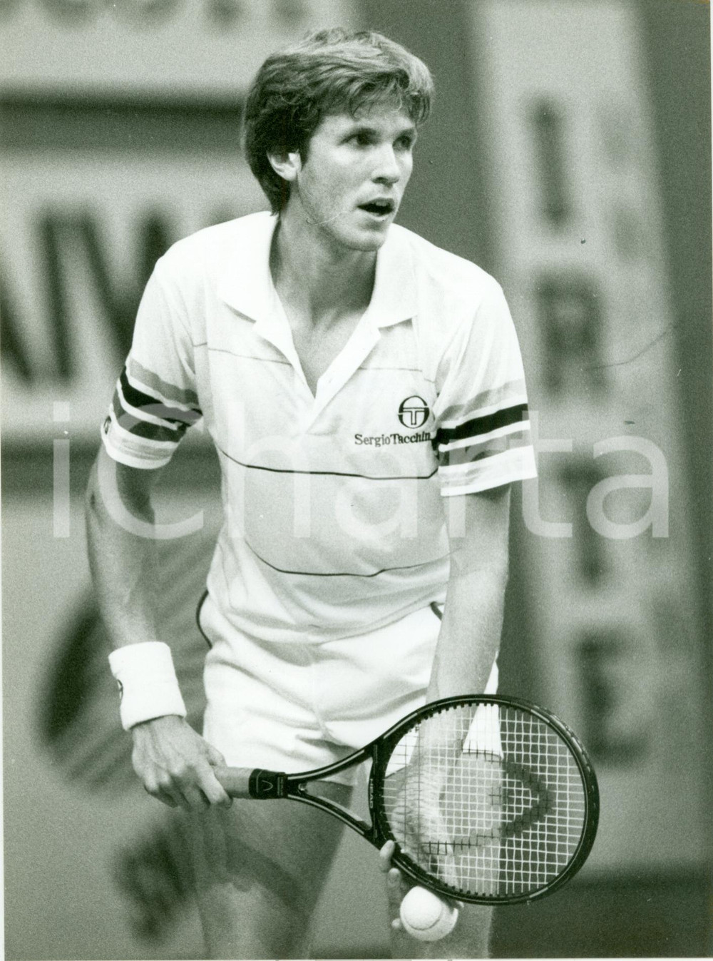 Fotografia d epoca originale 1992 MILANO Tennis Sergio CASAL al match del MILAN INDOOR Fotografia 1