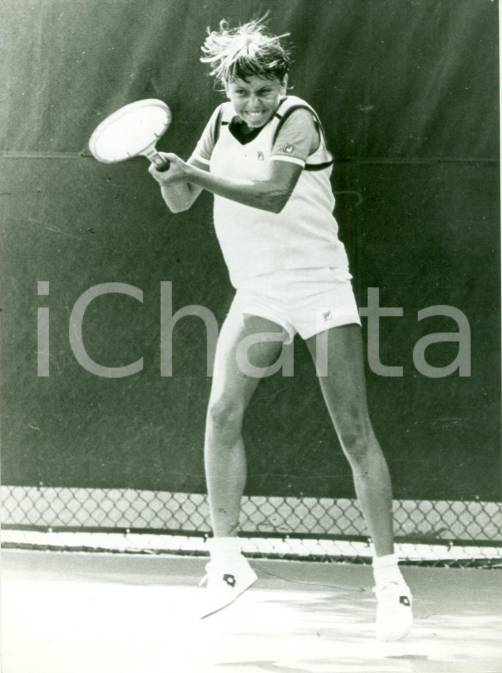 Fotografia d epoca originale 1981 TENNIS Raffaella REGGI durante allenamenti Fotografia 1 1