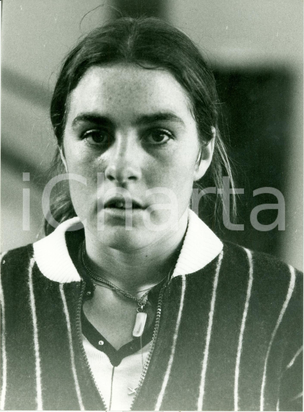 Fotografia d epoca originale 1980 ca TENNIS Ritratto tennista Sabina SIMMONDS Fotografia 1