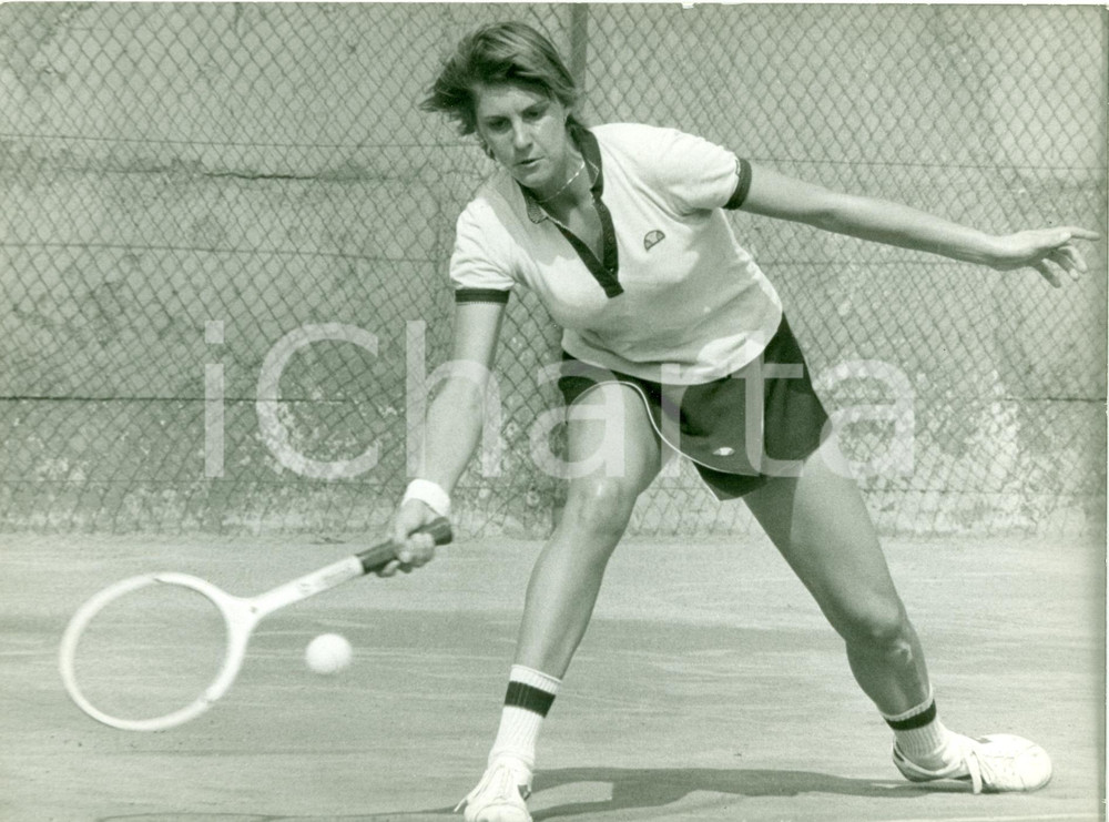 Fotografia d epoca originale 1980 ca TENNIS Ritratto campionessa Chris O  NEIL Fotografia 1