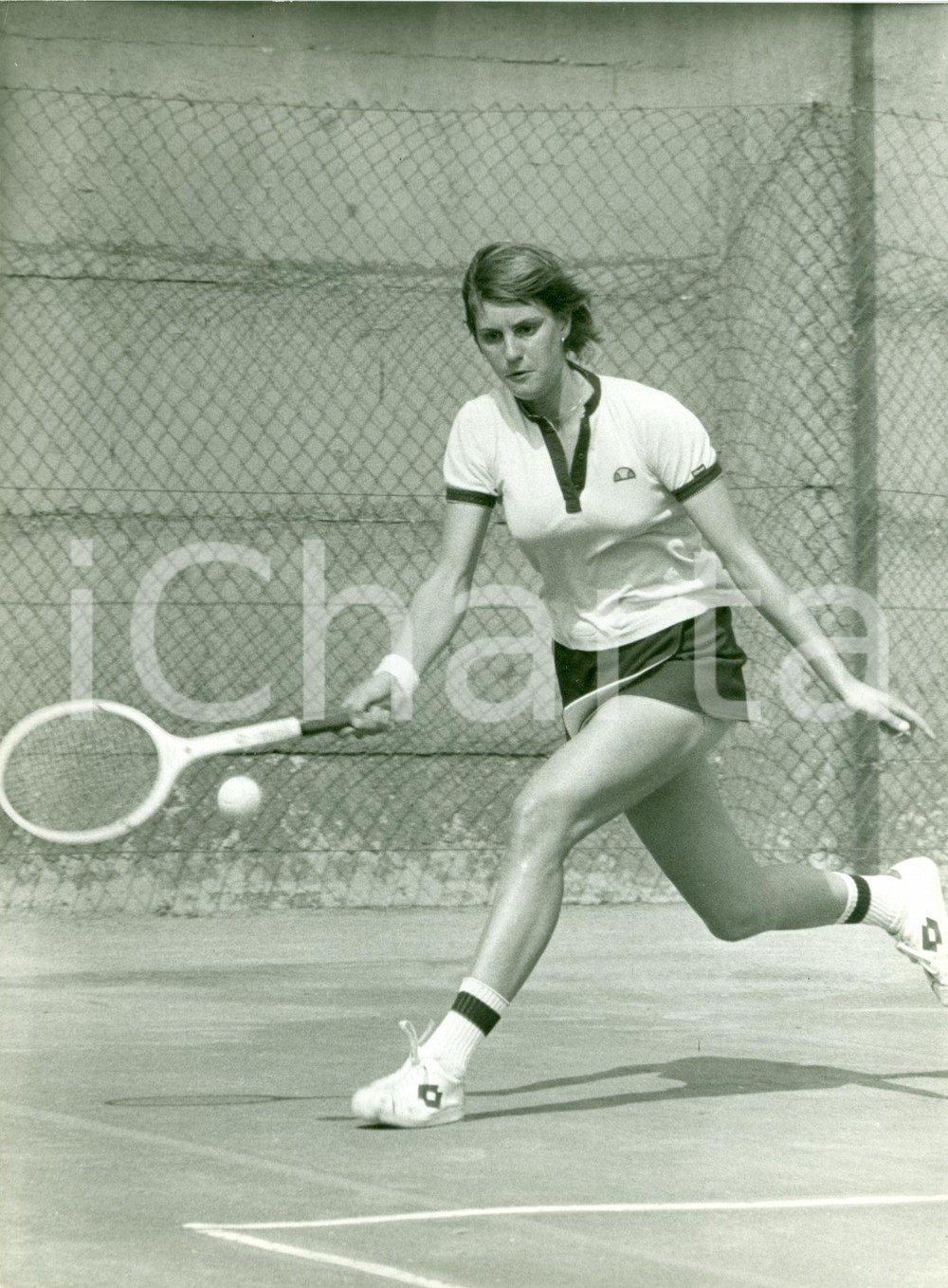 Fotografia d epoca originale 1980 ca TENNIS Campionessa Chris O  NEIL durante allenamenti Fotografia 1