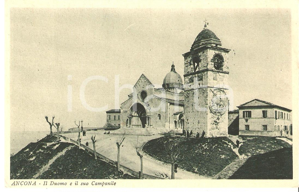 Cartolina originale da collezione 1930 ca ANCONA Veduta del Duomo e del suo campanile Cartolina FP NV 1