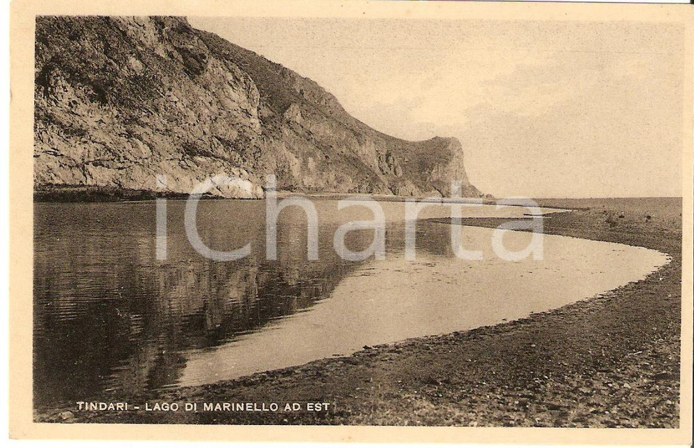 Cartolina originale da collezione 1934 TINDARI ME Veduta del LAGO MARINELLO ad est Cartolina FP NV 1