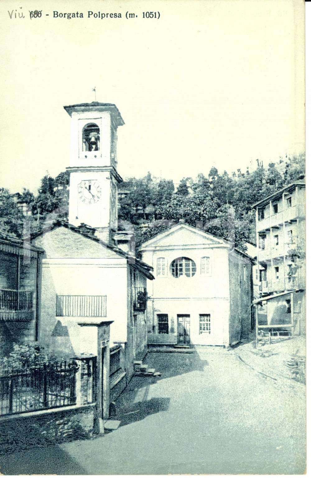 Cartolina originale da collezione 1940 ca VIU  TO Veduta panoramica Borgata POLPRESA Cartolina FP NV 1
