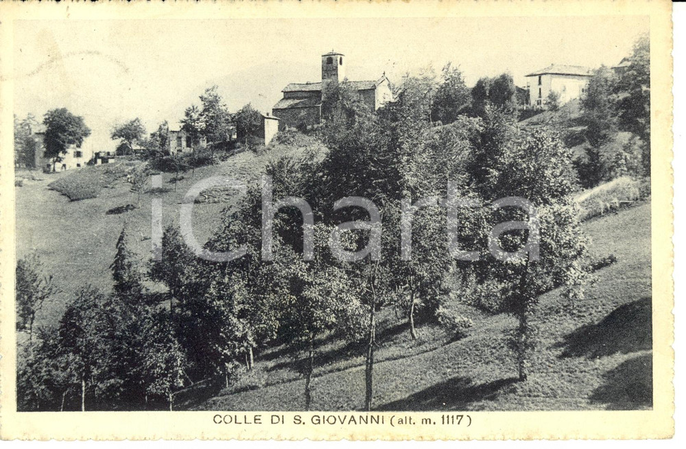 Cartolina originale da collezione 1923 VIU  TO Veduta della frazione COLLE DI SAN GIOVANNI Cartolina FP VG 1