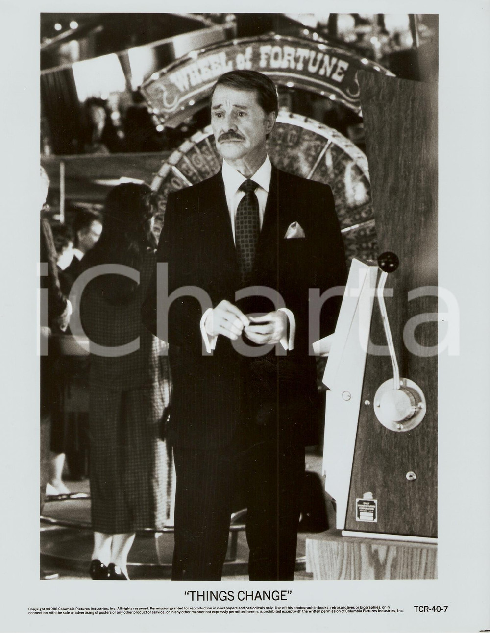 Fotografia d epoca originale 1988 THINGS CHANGE Le cose cambiano DON AMECHE David MAMET  Foto di scena 1