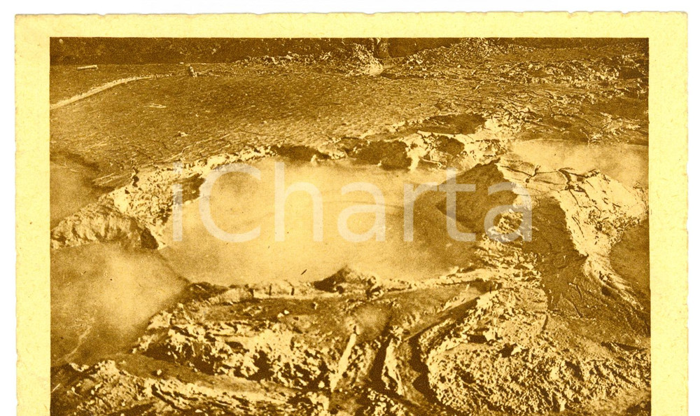 Cartolina originale da collezione 1934 ACQUI TERME AL Cratere di FANGO Cartolina FP VG 1