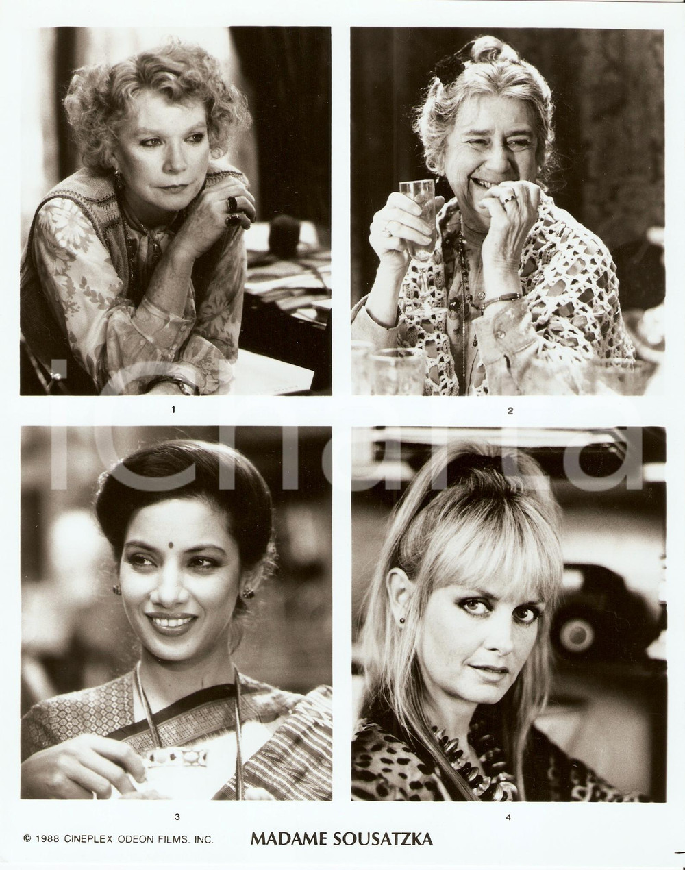 Fotografia d epoca originale 1988 MADAME SOUSATZKA Shirley MACLAINE Peggy ASHCROFT Shabana AZMI TWIGGY Foto 1
