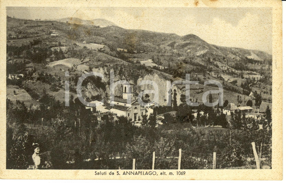 Cartolina originale da collezione 1943 S.ANNA PELAGO  frazione PIEVEPELAGO MO Panorama Cartolina FP VG 1
