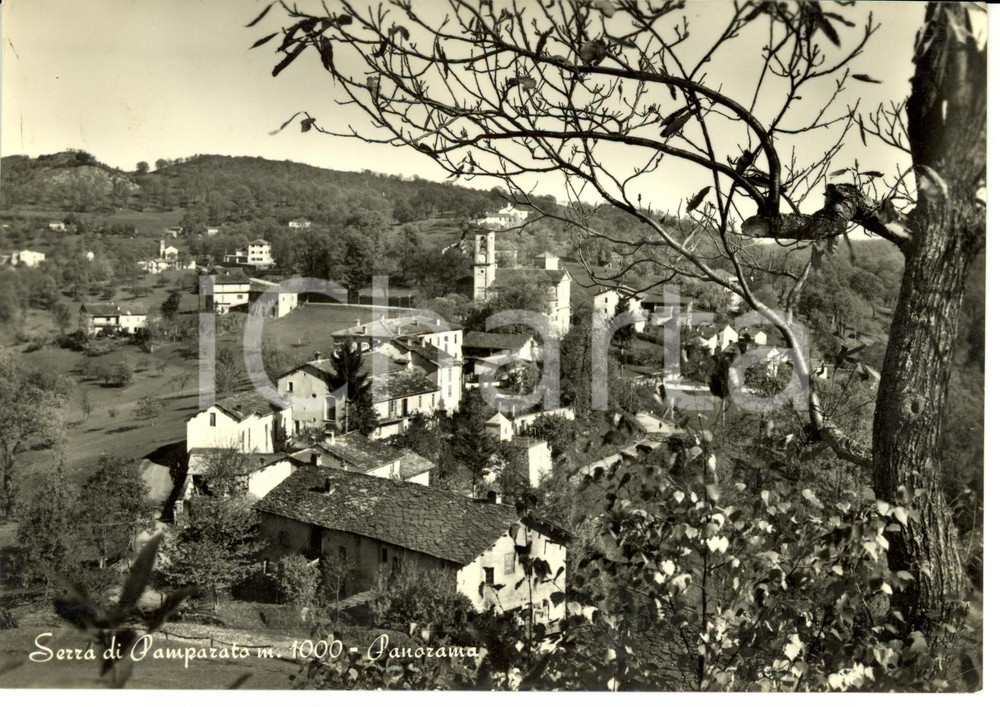 Cartolina originale da collezione 1956 SERRA DI PAMPARATO CN Scorcio panoramico  Cartolina FG VG 1