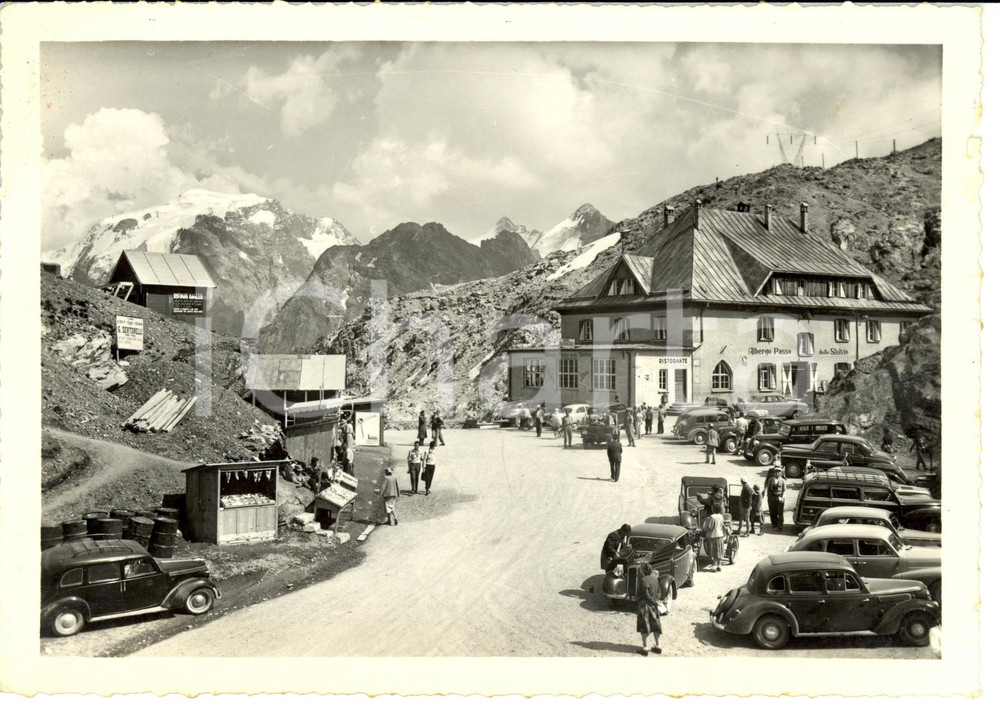 Cartolina originale da collezione 1953 PASSO DELLO STELVIO BZ Panorama con ALBERGO STELVIO Cartolina FG VG 1