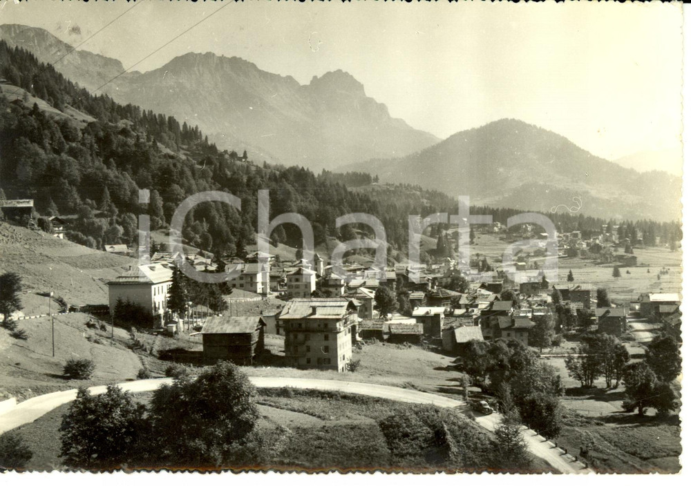 Cartolina originale da collezione 1961 FALCADE BL Scorcio panoramico della VAL DEL BIOIS Cartolina FG VG 1