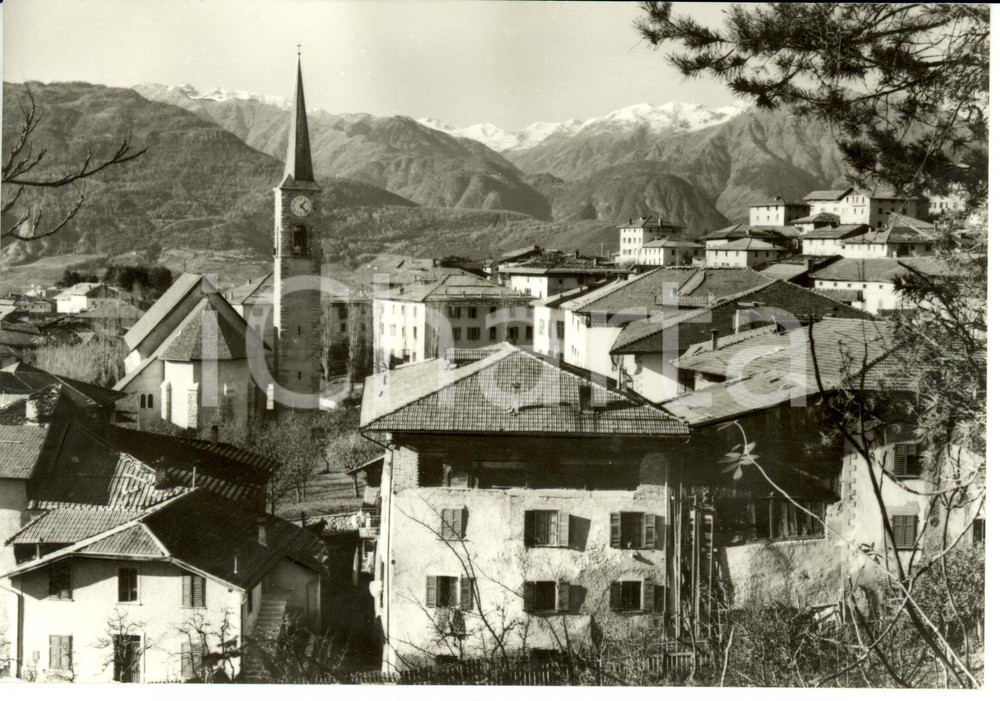 Cartolina originale da collezione 1969 COREDO TN Veduta panoramica VAL DI NON con GRUPPO BRENTA Cartolina FG VG 1